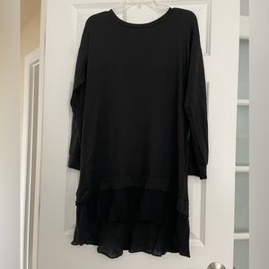 Matty M Long Sleeve Black Dress